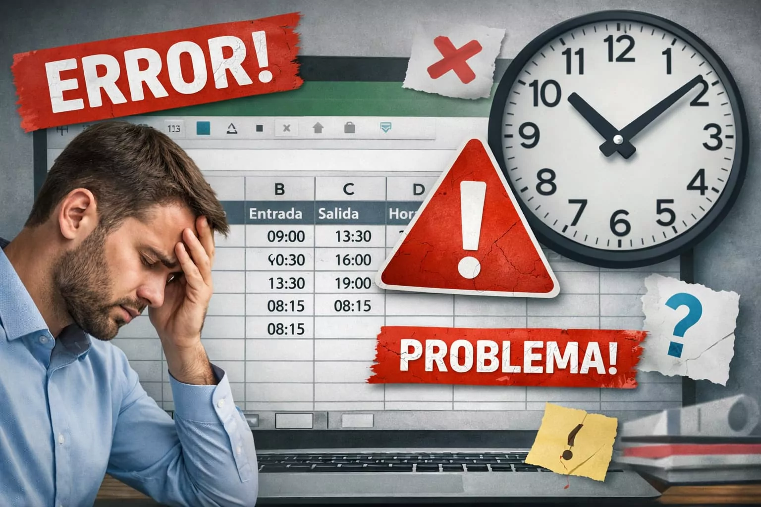 Control horario en Excel: problemas, riesgos y mejores alternativas en 2026